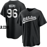 Blake Beers Men's Oakland Athletics Black/White Replica Jersey