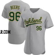 Blake Beers Men's Oakland Athletics Gray Authentic Road Jersey