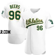 Blake Beers Men's Oakland Athletics White Authentic Home Jersey