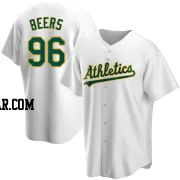 Blake Beers Men's Oakland Athletics White Replica Home Jersey