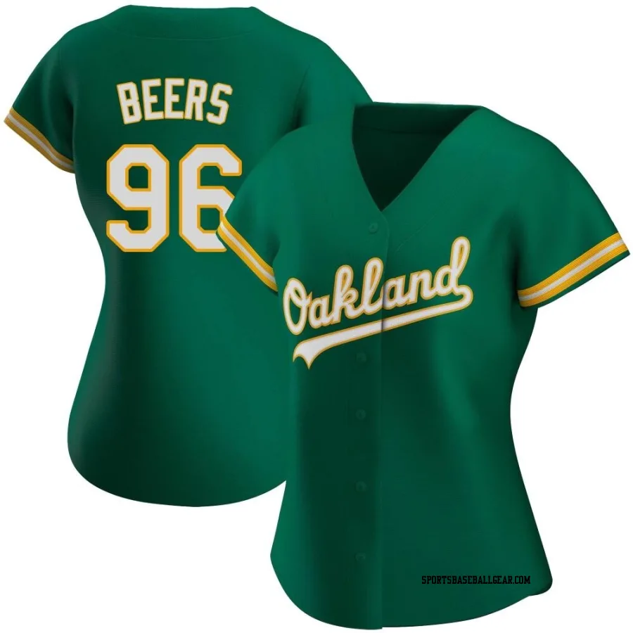 Blake Beers Women's Oakland Athletics Green Replica Kelly Alternate Jersey