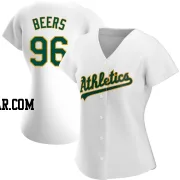 Blake Beers Women's Oakland Athletics White Authentic Home Jersey