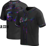 Blake Cederlind Men's Pittsburgh Pirates Black Holographic Replica Alternate Jersey