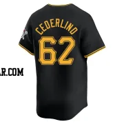 Blake Cederlind Men's Pittsburgh Pirates Black Limited Alternate Jersey