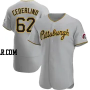 Blake Cederlind Men's Pittsburgh Pirates Gray Authentic Road Jersey