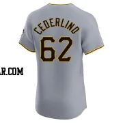 Blake Cederlind Men's Pittsburgh Pirates Gray Elite Road Jersey