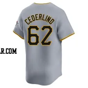 Blake Cederlind Men's Pittsburgh Pirates Gray Limited Away Jersey