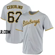 Blake Cederlind Men's Pittsburgh Pirates Gray Replica Road Jersey