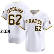 Blake Cederlind Men's Pittsburgh Pirates White Limited Home Jersey