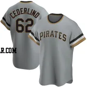 Blake Cederlind Youth Pittsburgh Pirates Gray Replica Road Cooperstown Collection Jersey