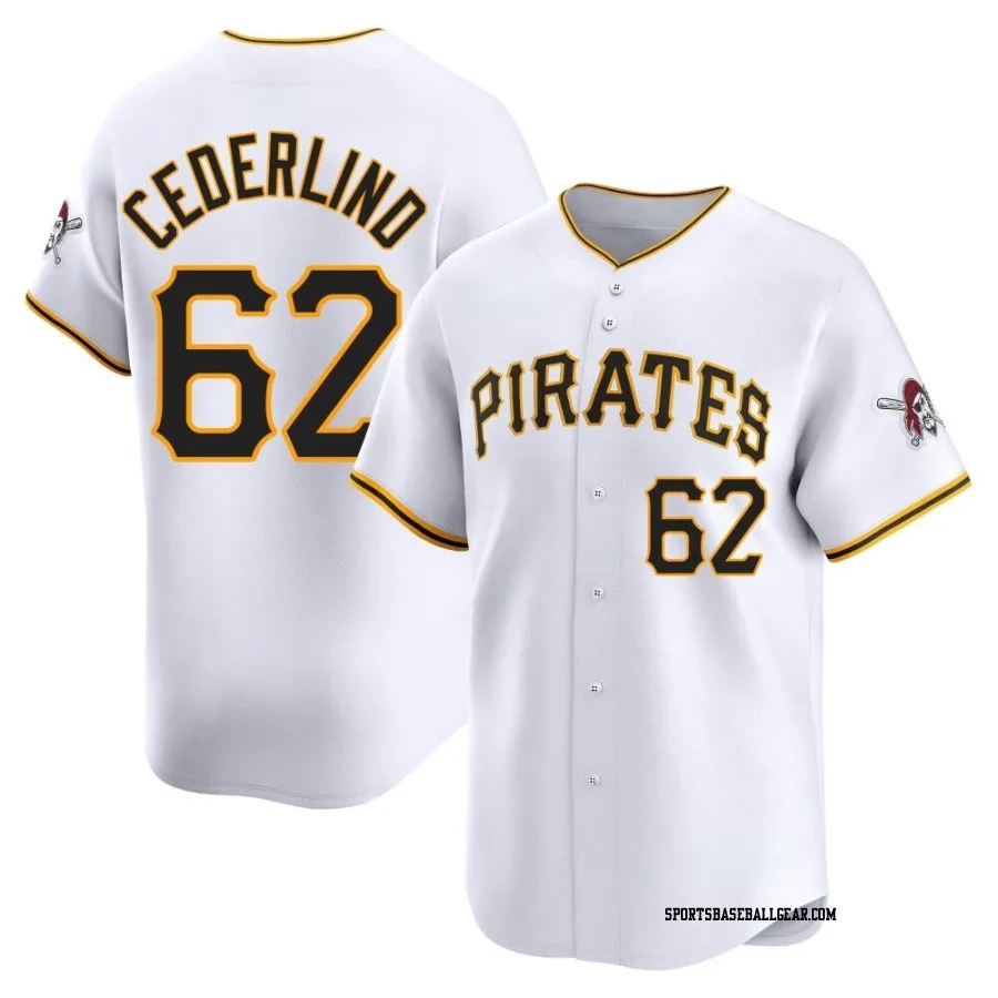 Blake Cederlind Youth Pittsburgh Pirates White Limited Home Jersey