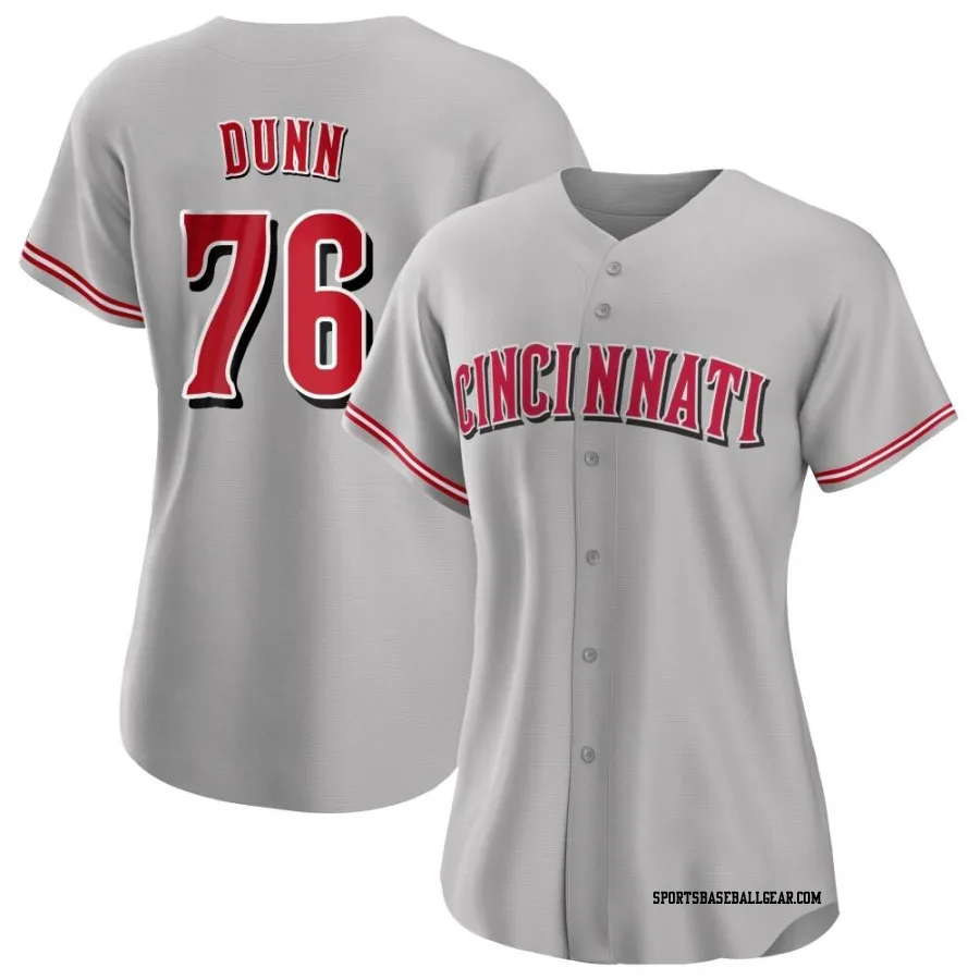 Blake Dunn Women's Cincinnati Reds Gray Replica Road Jersey