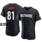 Blake Hunt Men's Baltimore Orioles Black Authentic 2023 City Connect Jersey