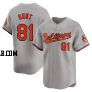 Blake Hunt Men's Baltimore Orioles Gray Limited Road Jersey