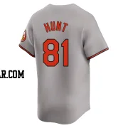 Blake Hunt Men's Baltimore Orioles Gray Limited Road Jersey