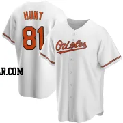 Blake Hunt Men's Baltimore Orioles White Replica Home Jersey