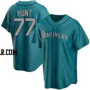 Blake Hunt Men's Seattle Mariners Aqua Replica Alternate Jersey