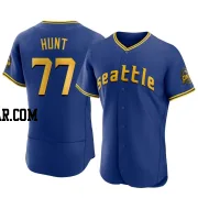 Blake Hunt Men's Seattle Mariners Royal Authentic 2023 City Connect Jersey