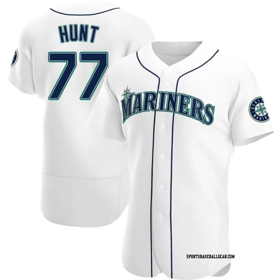 Blake Hunt Men's Seattle Mariners White Authentic Home Jersey