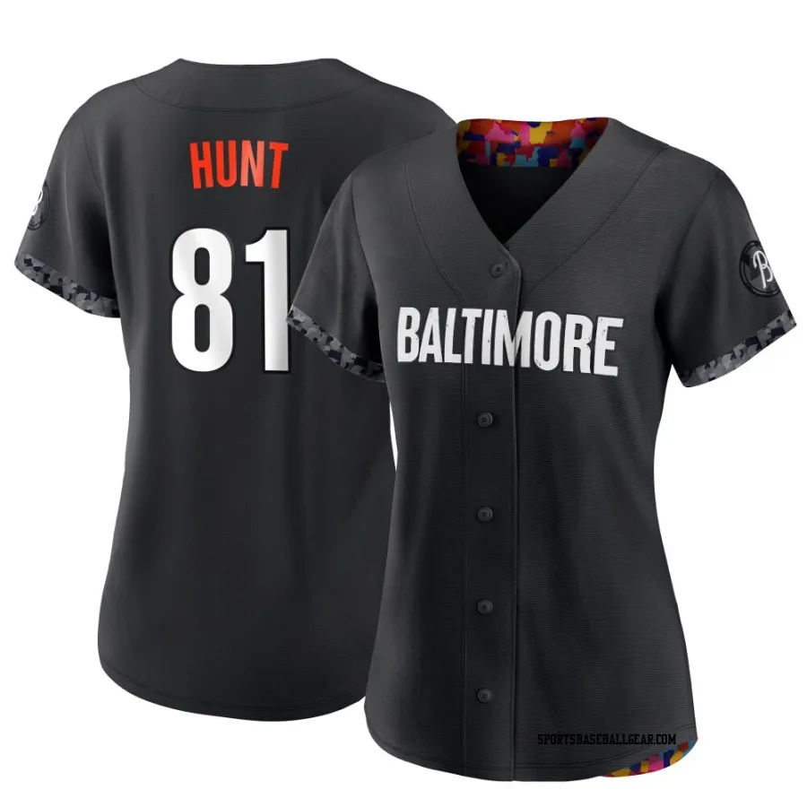 Blake Hunt Women's Baltimore Orioles Black Replica 2023 City Connect Jersey