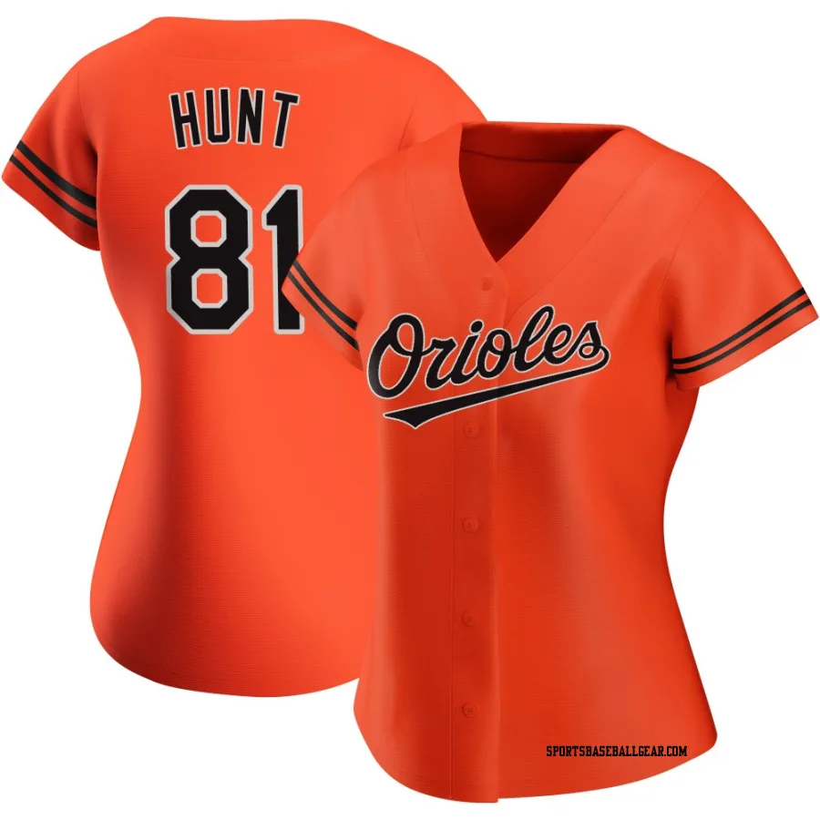 Blake Hunt Women's Baltimore Orioles Orange Authentic Alternate Jersey