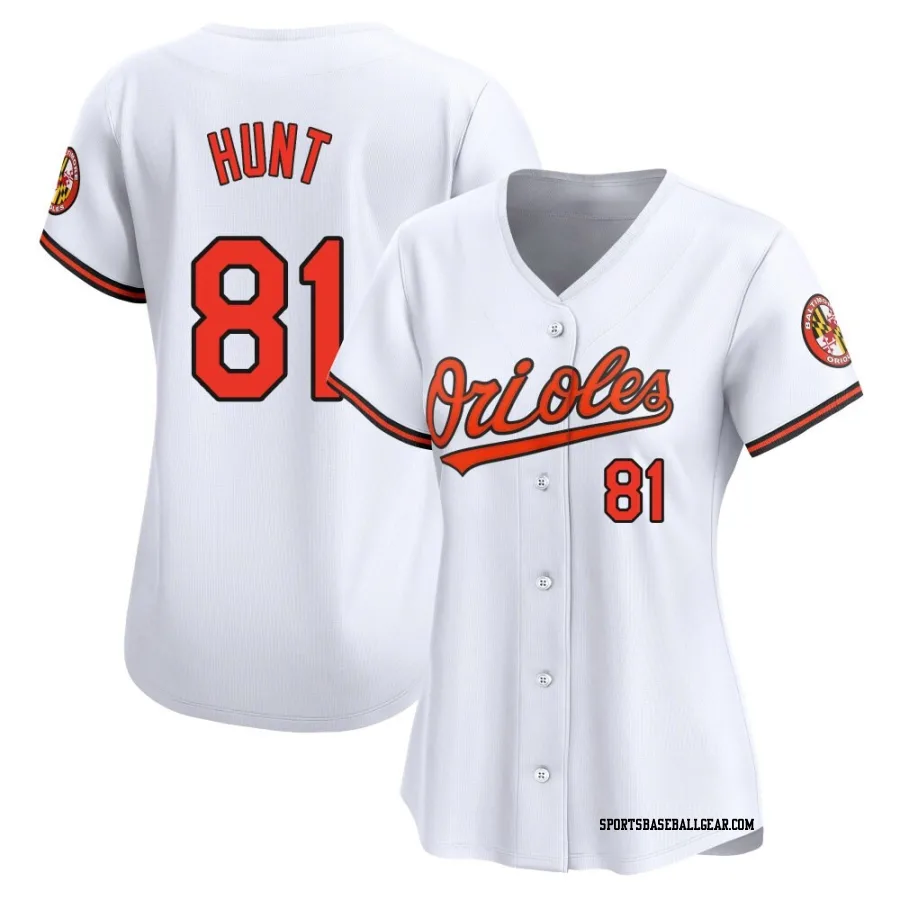 Blake Hunt Women's Baltimore Orioles White Limited Home Jersey