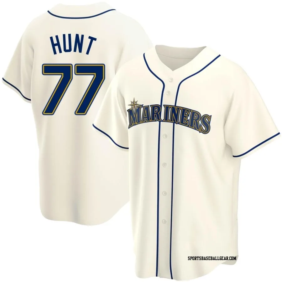 Blake Hunt Youth Seattle Mariners Cream Replica Alternate Jersey