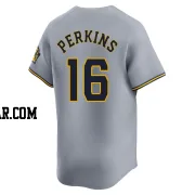 Blake Perkins Men's Milwaukee Brewers Gray Limited Away Jersey