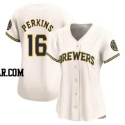 Blake Perkins Women's Milwaukee Brewers Cream Limited Home Jersey