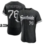 Blake Rutherford Men's Chicago White Sox Black Authentic 2021 City Connect Jersey