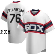 Blake Rutherford Men's Chicago White Sox White Replica Cooperstown Collection Jersey