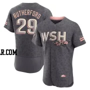 Blake Rutherford Men's Washington Nationals Gray Authentic 2022 City Connect Jersey