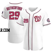 Blake Rutherford Men's Washington Nationals White Authentic Home Jersey