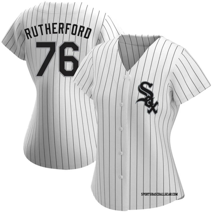 Blake Rutherford Women's Chicago White Sox White Replica Home Jersey