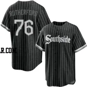 Blake Rutherford Youth Chicago White Sox Black Replica 2021 City Connect Jersey