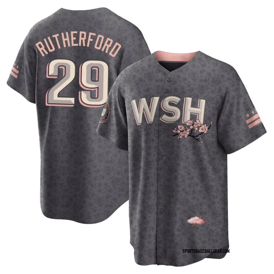 Blake Rutherford Youth Washington Nationals Gray Replica 2022 City Connect Jersey