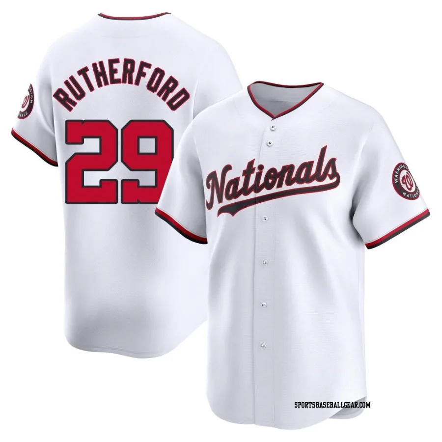 Blake Rutherford Youth Washington Nationals White Limited Home Jersey