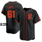 Blake Sabol Men's San Francisco Giants Black Limited Alternate Jersey