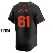 Blake Sabol Men's San Francisco Giants Black Limited Alternate Jersey