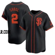 Blake Sabol Men's San Francisco Giants Black Limited Alternate Jersey