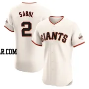 Blake Sabol Men's San Francisco Giants Cream Elite Home Jersey