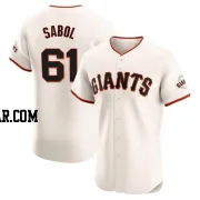 Blake Sabol Men's San Francisco Giants Cream Elite Home Jersey