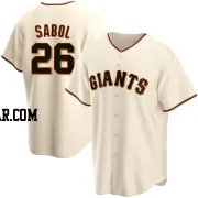 Blake Sabol Men's San Francisco Giants Cream Replica Home Jersey