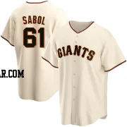 Blake Sabol Men's San Francisco Giants Cream Replica Home Jersey