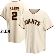 Blake Sabol Men's San Francisco Giants Cream Replica Home Jersey