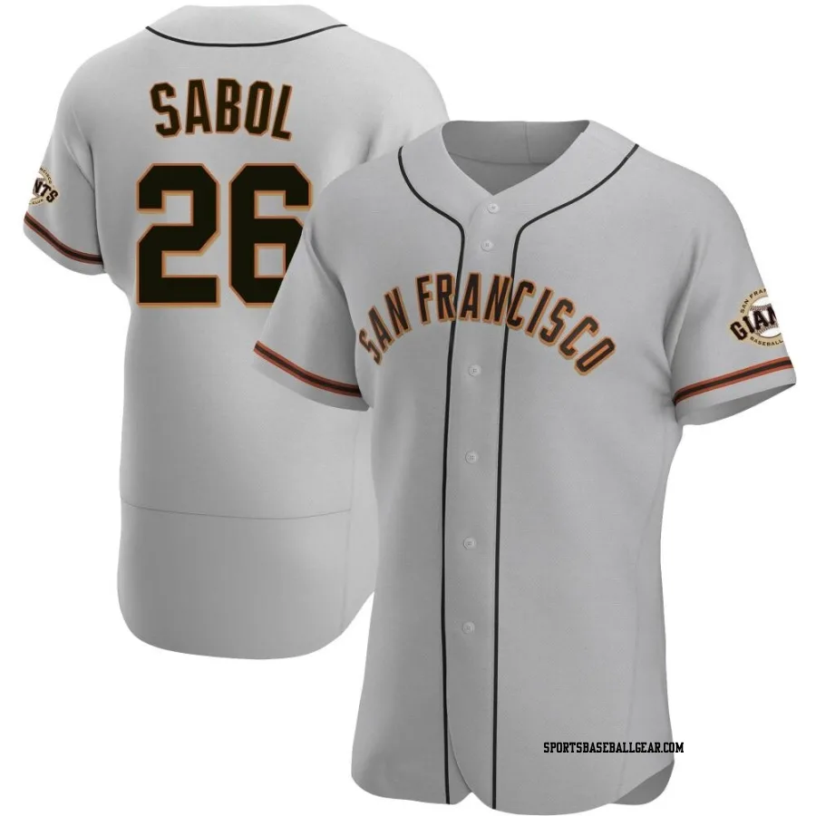 Blake Sabol Men's San Francisco Giants Gray Authentic Road Jersey