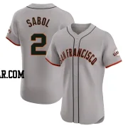 Blake Sabol Men's San Francisco Giants Gray Elite Road Jersey