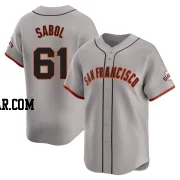 Blake Sabol Men's San Francisco Giants Gray Limited Away Jersey