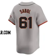 Blake Sabol Men's San Francisco Giants Gray Limited Away Jersey