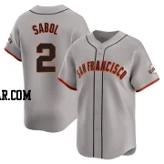 Blake Sabol Men's San Francisco Giants Gray Limited Away Jersey